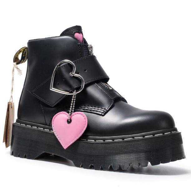 Heart Buckle Boots | Aesthetic Shoes