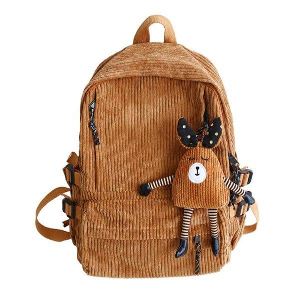 Classic Corduroy Backpack | Aesthetic Backpacks