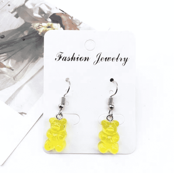 Gummy Bear Earrings | Aesthetic Kawaii Grunge Jewelry