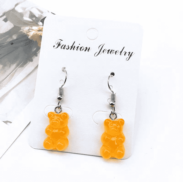 Gummy Bear Earrings | Aesthetic Kawaii Grunge Jewelry