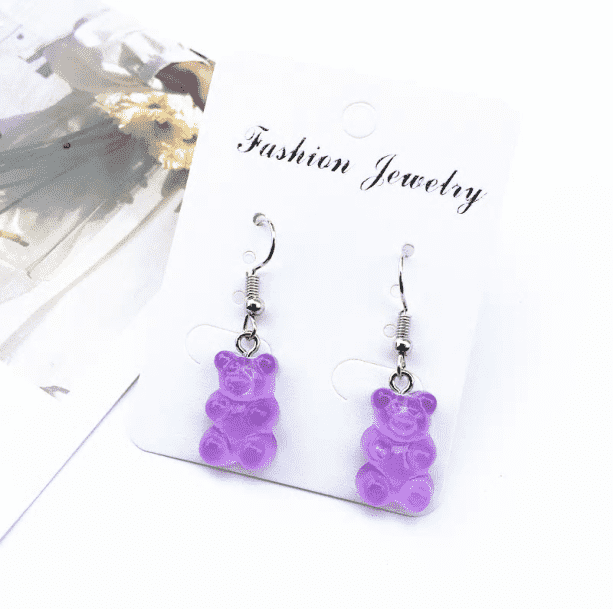 Gummy Bear Earrings | Aesthetic Kawaii Grunge Jewelry