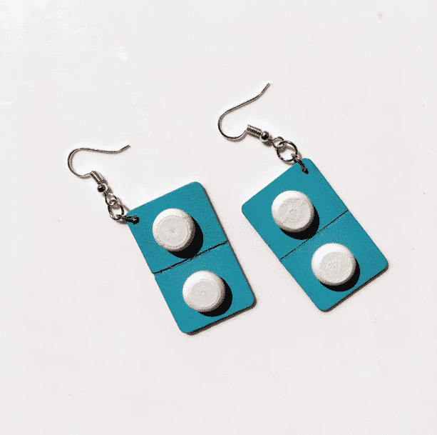 Wooden Pills Earrings - All Things Rainbow