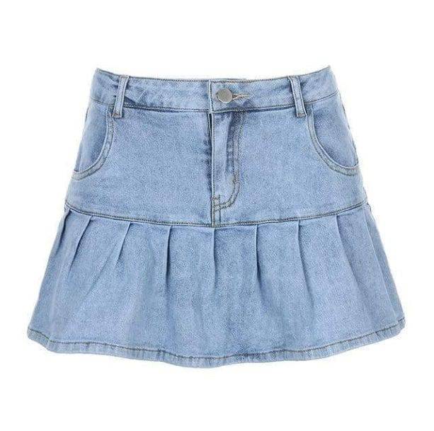 Coquette Denim Skirt | Aesthetic Clothes