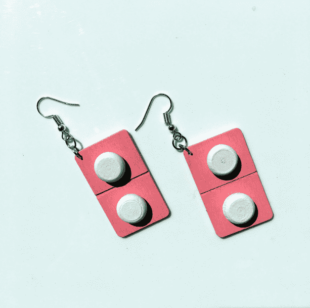 Wooden Pills Earrings - All Things Rainbow