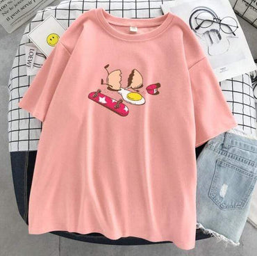 Aesthetic Broken Egg Tee | Kawaii Apparel & Accessories