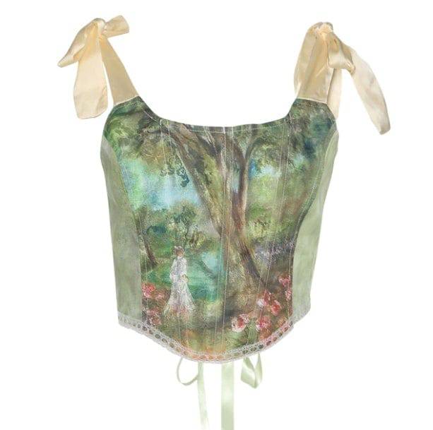 Art Hoe Corset Top - All Things Rainbow