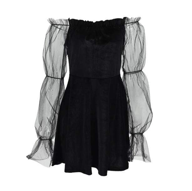 Transparent Sleeve Grunge Dress - All Things Rainbow