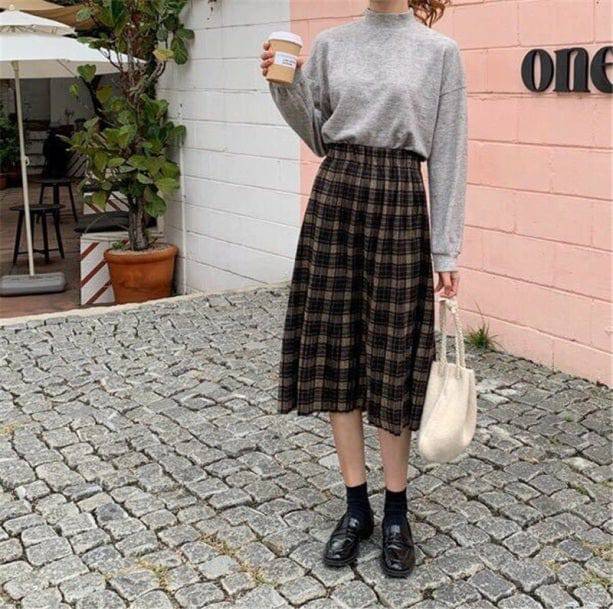 Grandmacore Skirt | Aesthetic Clothes Shop