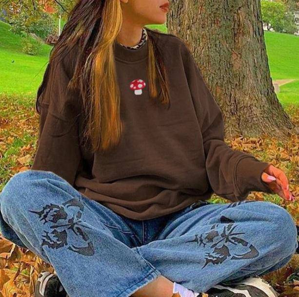 Mushroom Sweatshirt | Aesthetic Hoodies And Sweatshirts