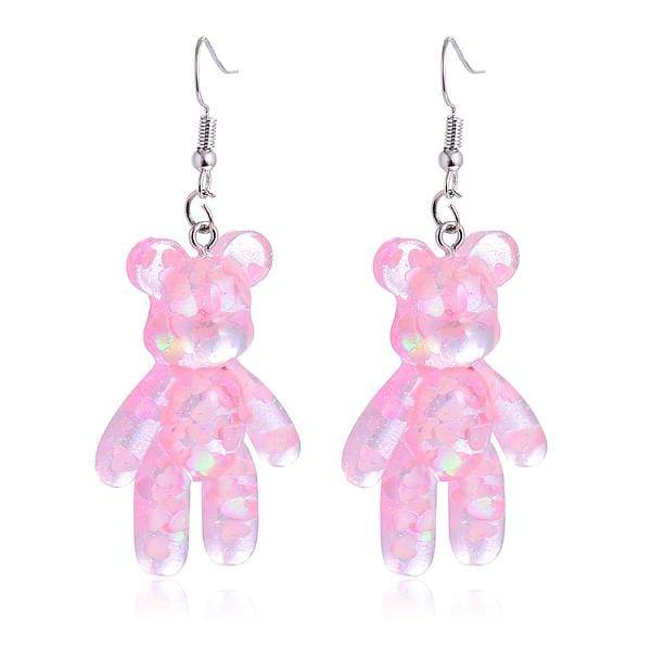 Pastel Bear Earrings - All Things Rainbow