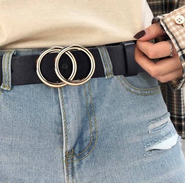 Double O-Buckle Belt - All Things Rainbow