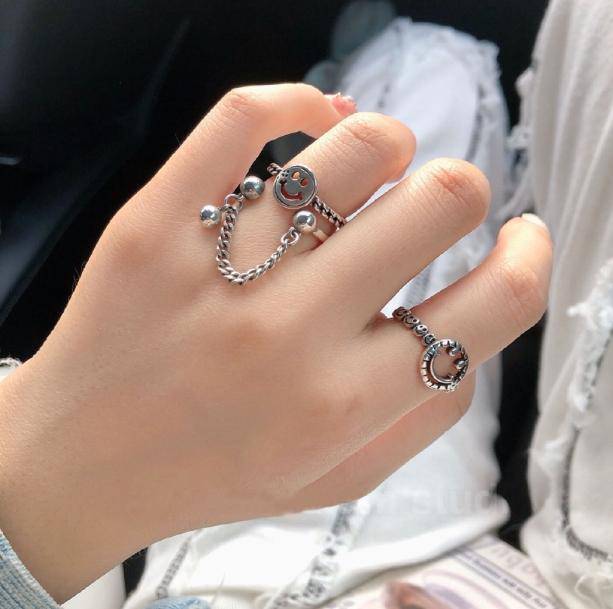 Happy Ring Set | Aesthetic Jewelry