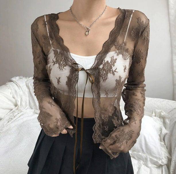 Coquette See Through Top | Coquette Aesthetic Clothes