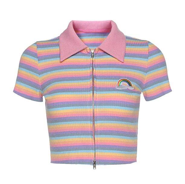 Rainbow Zipper Up Top - All Things Rainbow