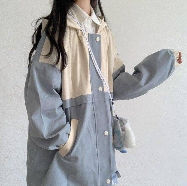 Blue Sky Aesthetic Rain Jacket | Aesthetic Jacket