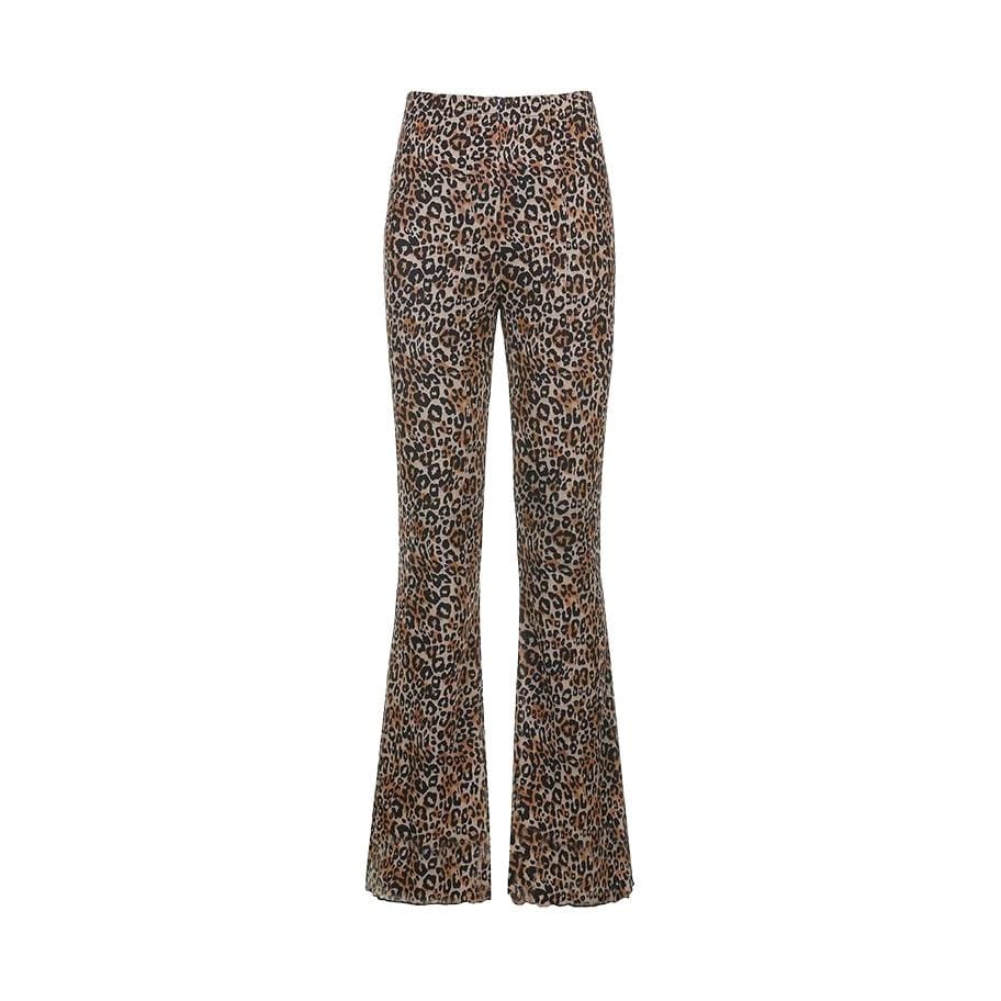 Indie Aesthetic Pants | Indie Leopard Print Pants