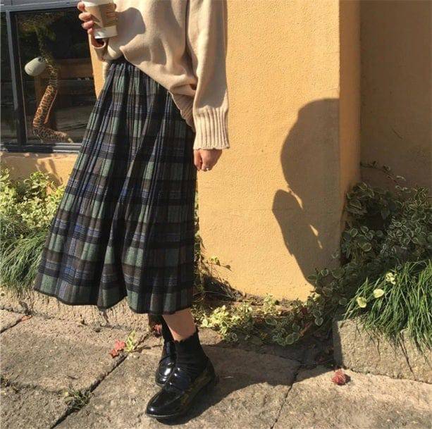 Grandmacore Skirt | Aesthetic Clothes Shop