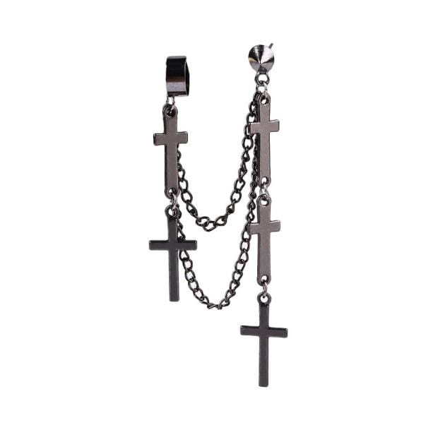 Grunge Cross Earrings | Aesthetic Tumblr Jewelry