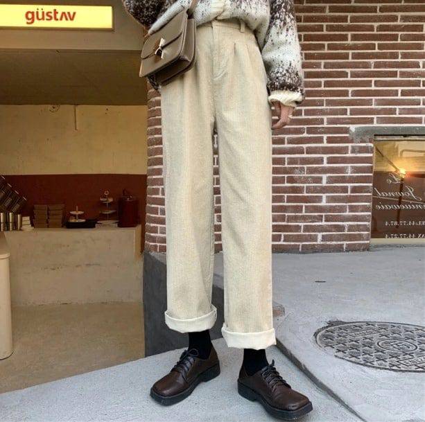 Grandmacore Corduroy Pants | Aesthetic Pants