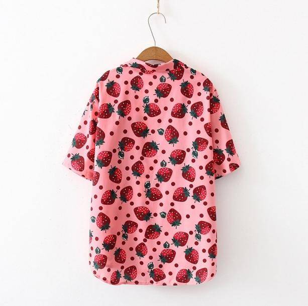 Pink Strawberry Shirt - All Things Rainbow