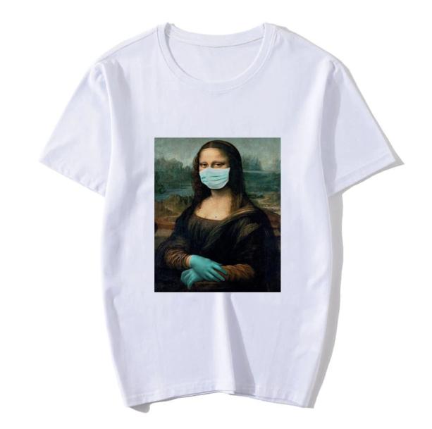 Mona Lisa With Mask T-Shirt - All Things Rainbow