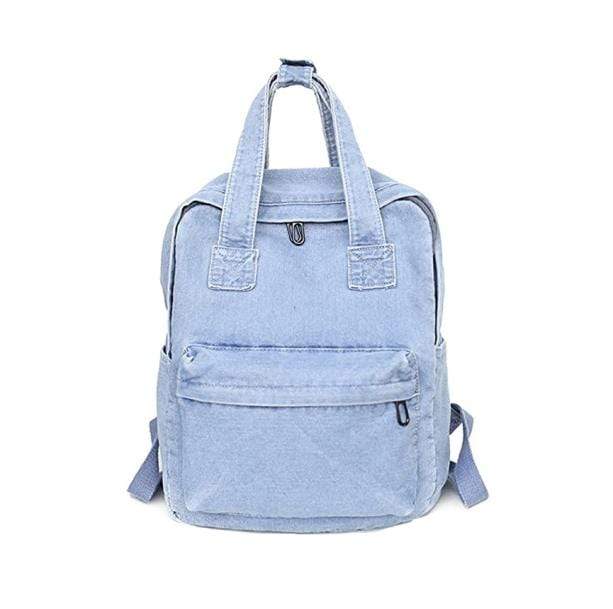 Aesthetic Denim Backpack - All Things Rainbow