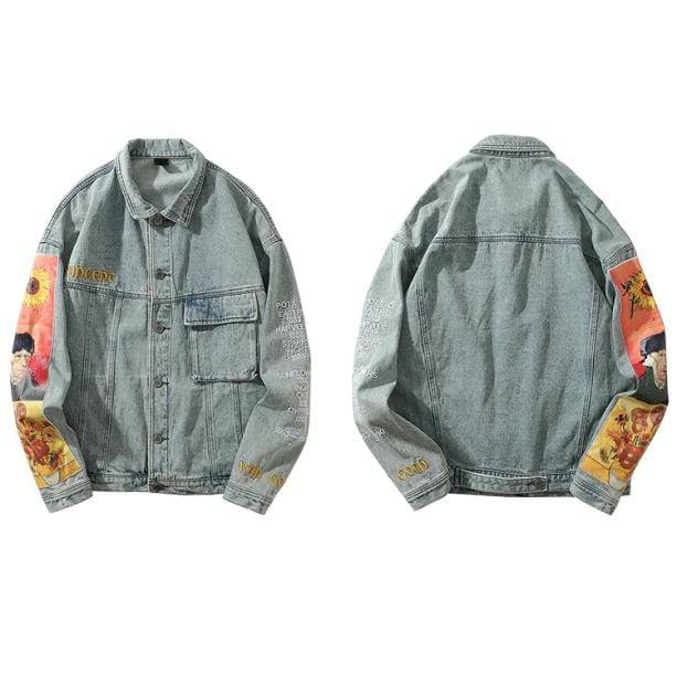 Famous Artist Denim Jacket - All Things Rainbow