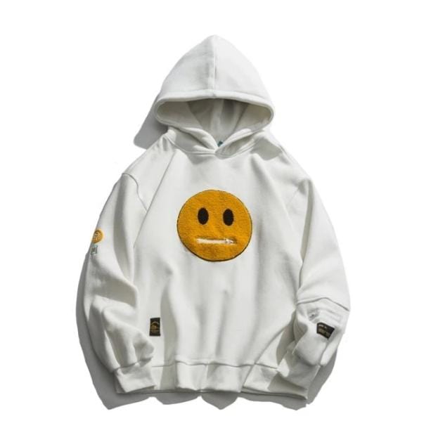 Zipper Pocket Emoji Hoodie - All Things Rainbow