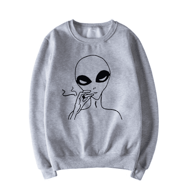 Smoking Alien Jumper - All Things Rainbow