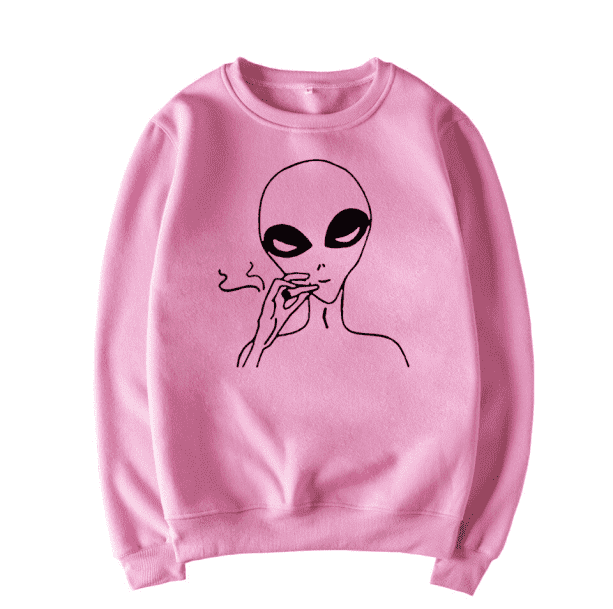 Smoking Alien Jumper - All Things Rainbow