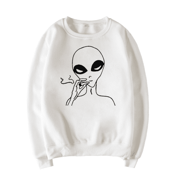 Smoking Alien Jumper - All Things Rainbow