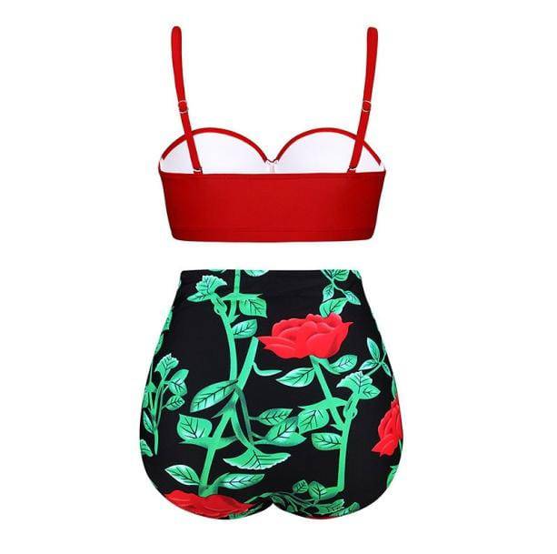 Push Up Vintage Bikini - All Things Rainbow