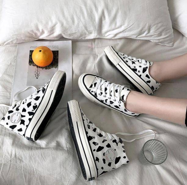 Cow's Milk Sneakers | Aesthetic Shoes