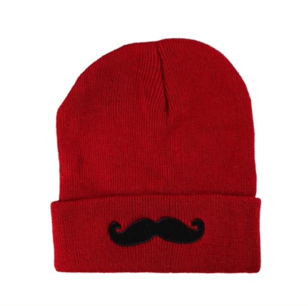 Mustache Winter Hat - All Things Rainbow