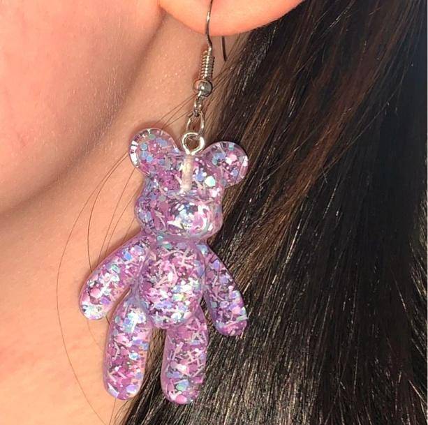 Pastel Bear Earrings | Aesthetic Jewelry