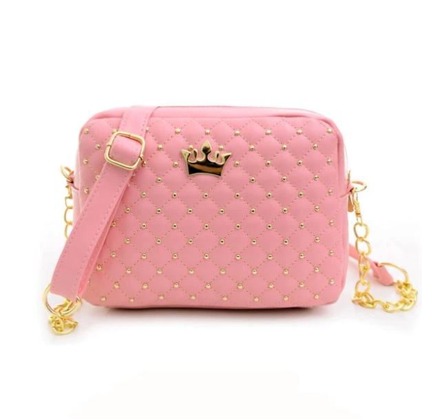 Crown Quilted Handbag | Aesthetic Girl Accessories