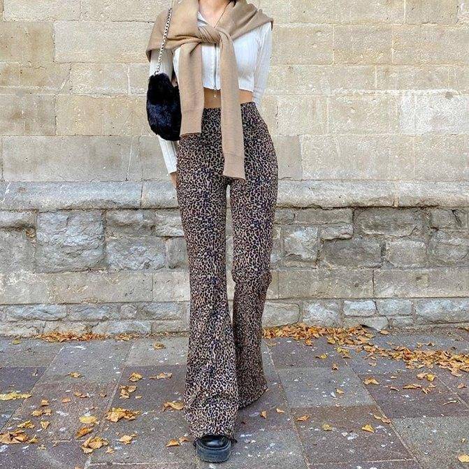 Indie Leopard Print Pants - All Things Rainbow