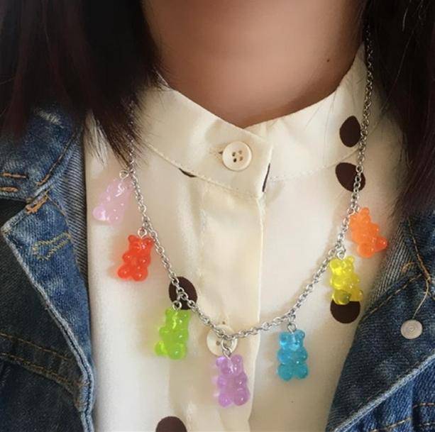 Gummy Bear Necklace | Aesthetic Fashion Shop