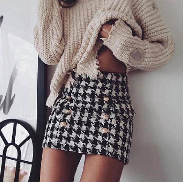 Check Mini Skirt | Aesthetic Apparel & Accessories