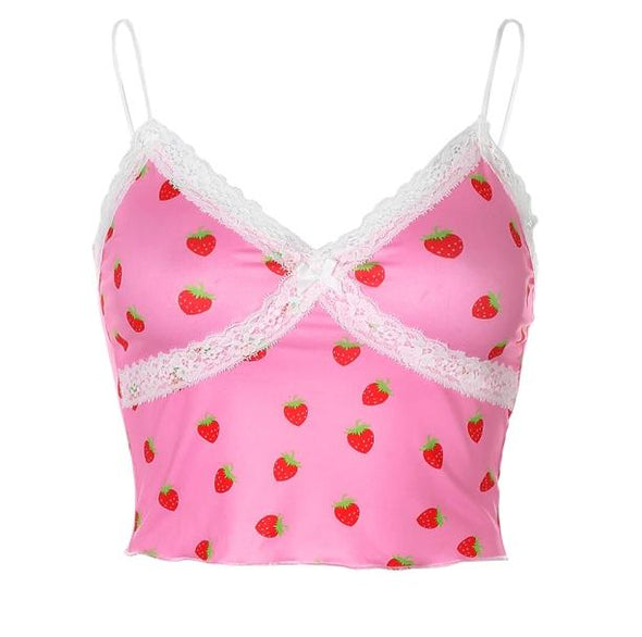 Strawberry Crop Top - All Things Rainbow