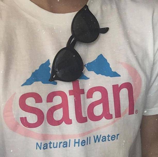 Satan Natural Hell Water T-shirt - All Things Rainbow