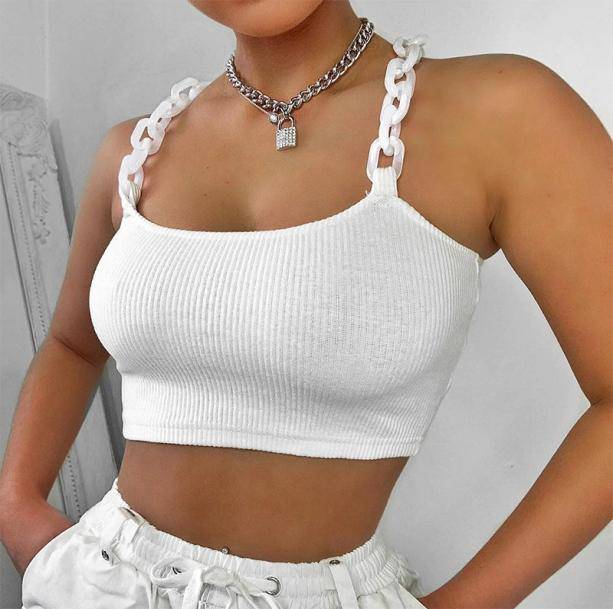 Chain Strap Top | Aesthetic Tops And T shirts