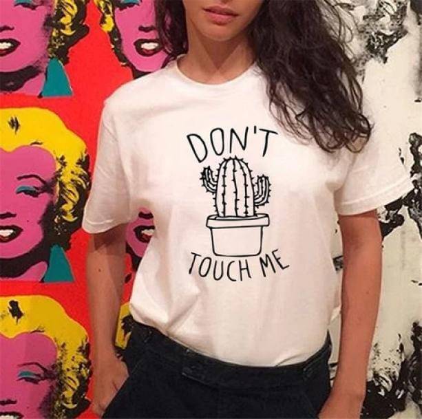 Don't Touch Me Cactus T shirt - All Things Rainbow