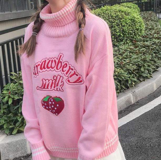 Strawberry Milk Sweater - All Things Rainbow