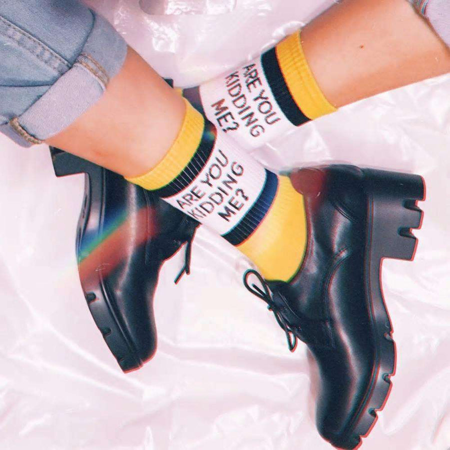 Are You Kidding Me Socks | Aesthetic Socks And Accessories