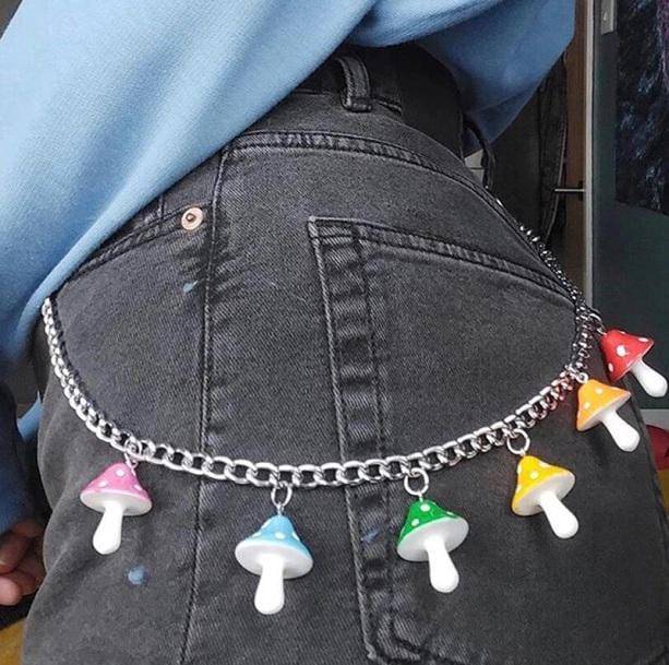 Rainbow Mushroom Belt Chain - All Things Rainbow