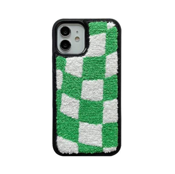 Plushy Checkered IPhone Case - All Things Rainbow