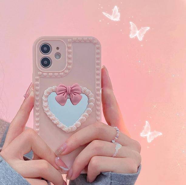 Heart Shape Mirror IPhone Case - All Things Rainbow