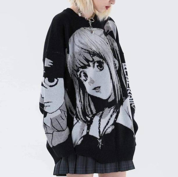 Harajuku Misa Anime Sweater | Anime, Harajuku, Aesthetic Clothing