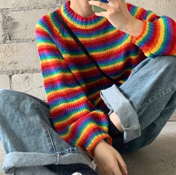 Rainbow Vibes Sweater - All Things Rainbow